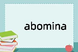 abominate