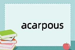 acarpous