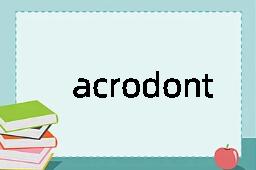 acrodont