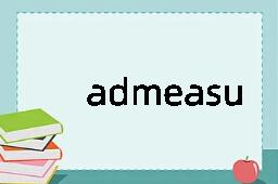 admeasurement