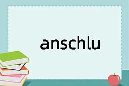 anschluss