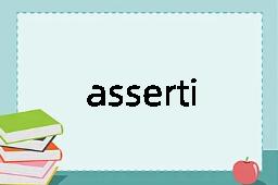 assertion