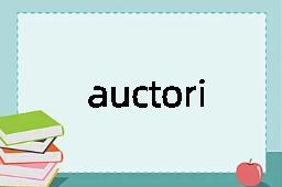 auctorial