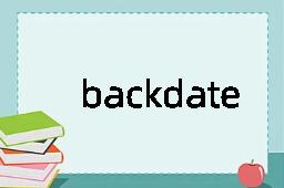 backdate