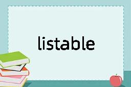 listable