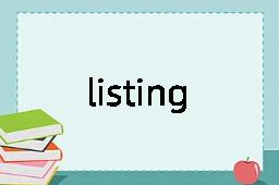 listing