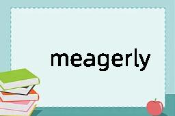 meagerly