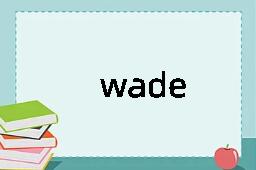 wade